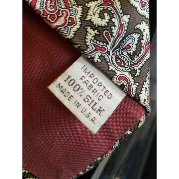 Vintage YSL Yves Saint Laurent Neckwear 100% Silk Men's Necktie grey Pink - Picture 4 of 5